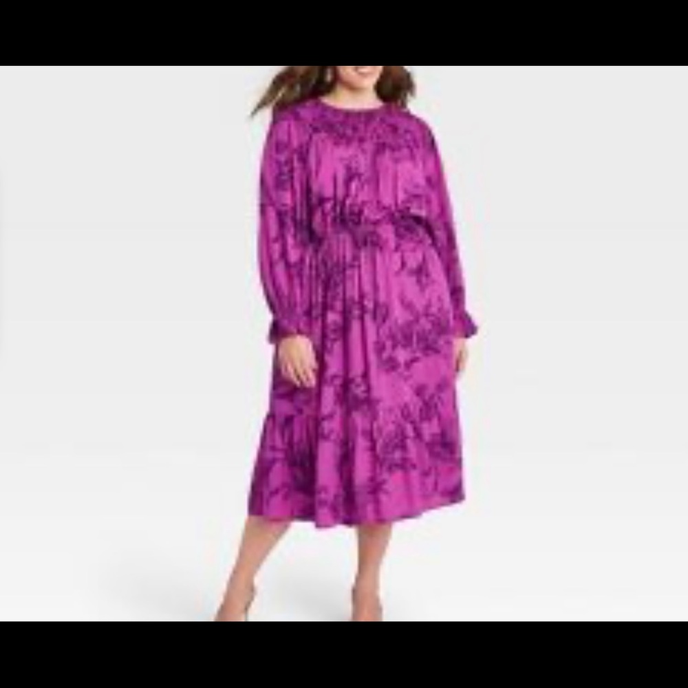 Purple Floral dress. A New Day Brand